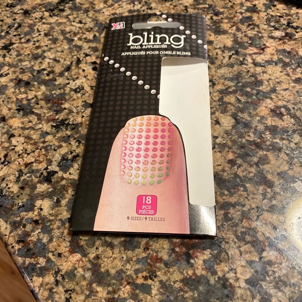 3/$12 BLING nail appliqués: 6 wrapped sets